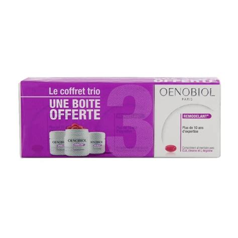 Oenobiol Remodelant Minceur Lot 3 X 60 Capsules Dont 1 Boite Offerte