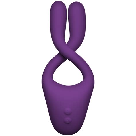 Tryst V2 Bendable Multi Erogenous Zone Massager With Remote Purple On