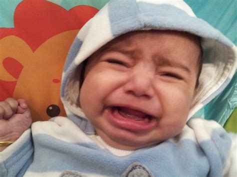A Crying Baby Who Looks Cute And Funny Baby Crying Baby Funny