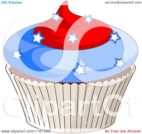 Maybe you would like to learn more about one of these? Cartoon of a Patriotic Fourth of July Cupcake with Stars ...