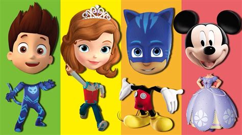 Wrong Heads Mickey Mouse Sofia The First Paw Patrol Pj Masks Johny