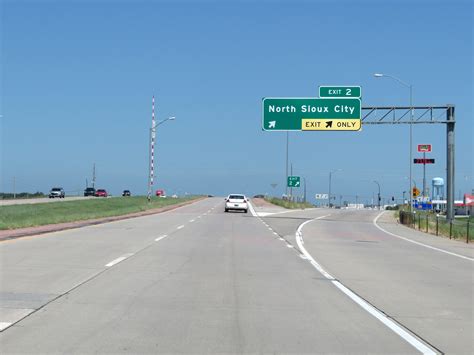 South Dakota Interstate 29 Northbound Cross Country Roads