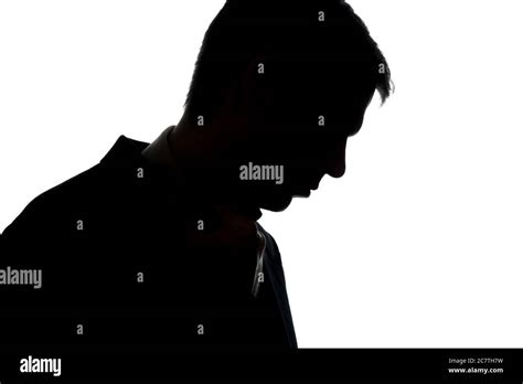 Portrait Of A Young Man Side View Silhouette Stock Photo Alamy