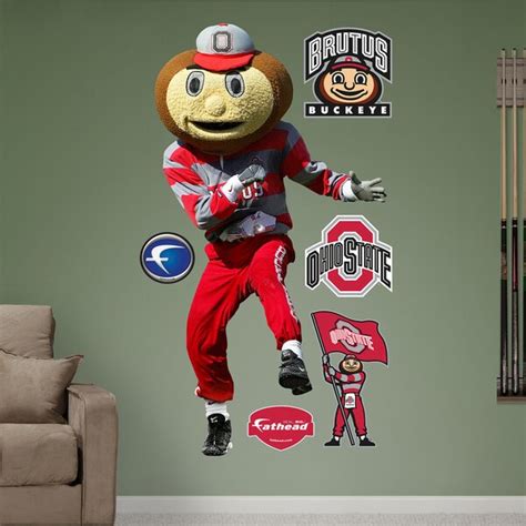 Fathead Ohio State Brutus Buckeye Wall Decals Free Shipping Today