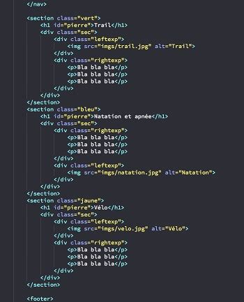 exemple de cv html css