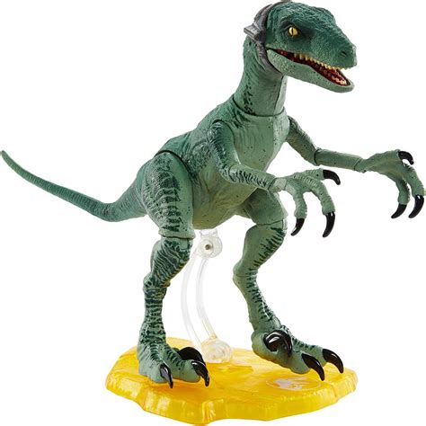Jurassic World Amber Collection Velociraptor Action Figure Jurassic Park Raptor Toys And Hobbies