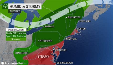 Nj Weather Thunderstorms Could Slam State With Heavy Rain Gusty