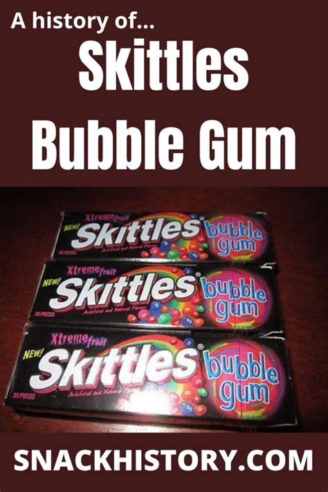 Skittles Bubble Gum History Marketing And Commercials Snack History