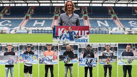 Bundesliga after finishing 2nd in the 3. Alles Gute für die Zukunft: F.C. Hansa Rostock verabschiedet