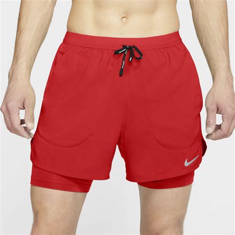 Nike Synthetic Flex Stride 5 2 In 1 Running Shorts In Red For Men