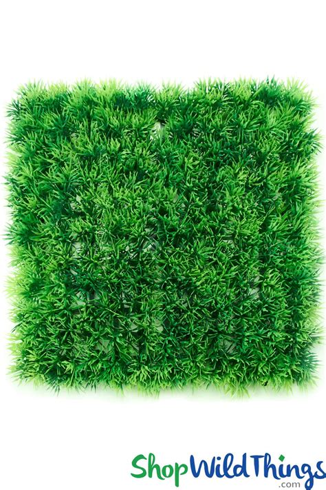 Cut an artificial plant mat. Grassy Green Landscape Wall Mat 10 1/2" Square ...