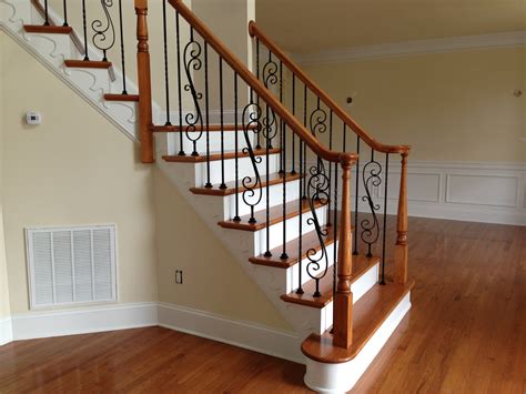 You can also choose steel, aluminum, or metal deck railings , which are painted to look like wrought iron. Staircase Installation NC | Renovation, Repair, Remodeling
