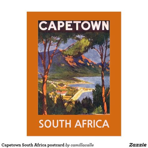 Capetown South Africa Postcard Cape Town South Africa Postcard Africa