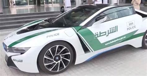 The Dubai Police Force Gets Its First Hybrid Car The Bmw I8 Carandbike