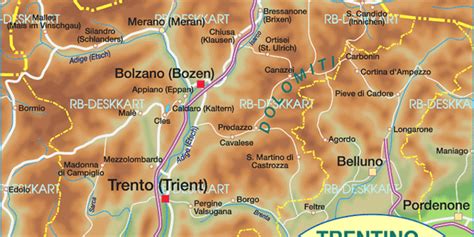 Neben dem festland beinhaltet es auch die inseln sardinien, sizilien sowie diverse kleinere inseln wie beispielsweise das toskanische archipel. Karte von Trentino (Bundesland / Provinz in Italien ...