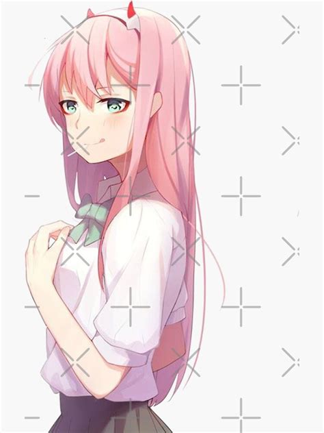 Zero Two 002 Poster Sticker For Sale By Apooooo Redbubble
