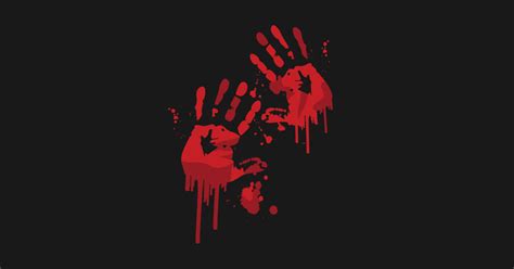 Bloody Handprints Horror T Shirt Teepublic