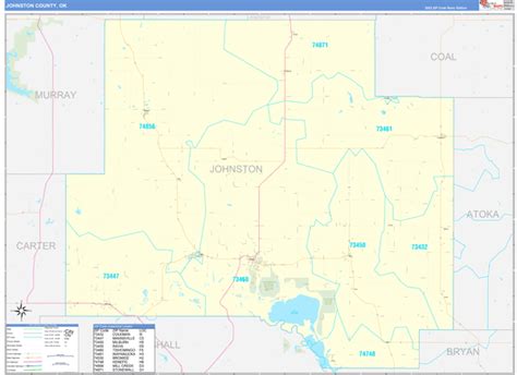 Digital Maps Of Johnston County Oklahoma