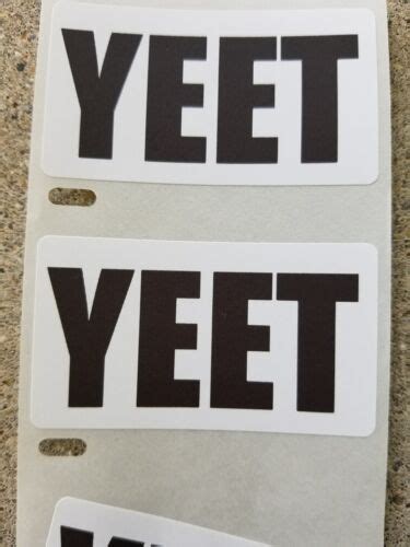 yeet stickers 25 500 pack pro redneck stickers gag prank trend slang word ebay