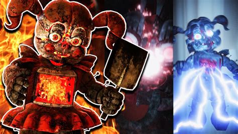 Circus Baby Has A Fire Furnace Stomach Now Youtube