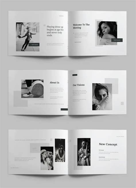 A5 Landscape Magazine Template 30 Pages Book Design Layout Booklet