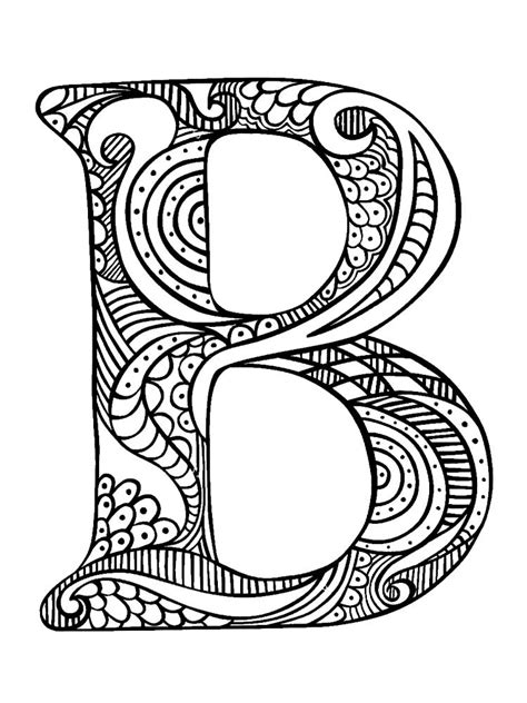Letter B Coloring Pages Download And Print Letter B Coloring Pages