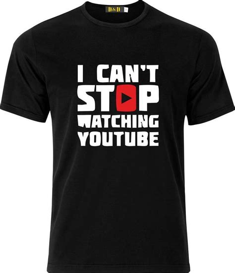 I Cant Stop Watching Utube Funny Christmas Birthday T 100 Cotton T Shirt Ebay