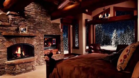 Cozy Winter Cabin Relaxing Blizzard And Snowstorm Sounds W Heavy
