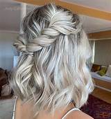 French braid would be perfect to complete a half down half updo style thin regular side braids or cute braided crown are other choices. 25 Trendy Prom Hairstyles for Short Hair | Page 2 of 2 ...