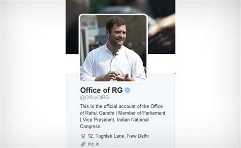Rahul Gandhi On Twitter Following 3 Accounts All Congress Linked
