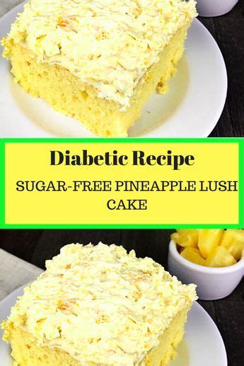 Recipe for butterscotch oatmeal cookies from the diabetic recipe archive at diabetic gourmet magazine with nutritional info for diabetes meal planning. SUGAR-FREE PINEAPPLE LUSH CAKE (With images) | Sugar free ...