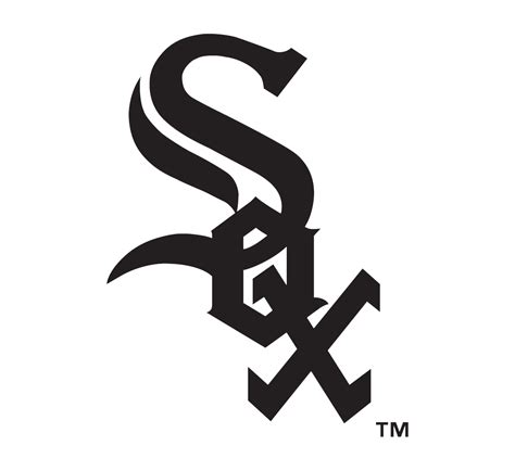 Chicago White Sox logo black and white | White sox logo, Chicago white sox baseball, White sox 
