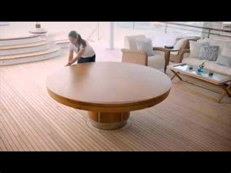 Shop 48 expandable round dining table from pottery barn. Expandable Round Dining Table - YouTube