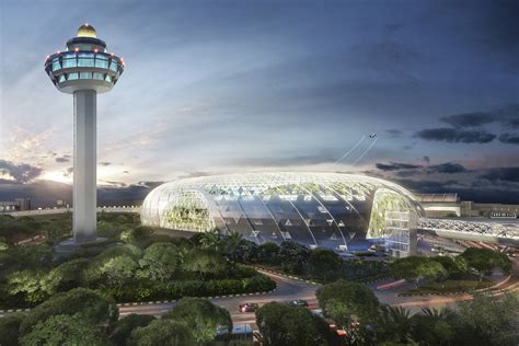 The world's tallest indoor waterfall has started flowing at the new jewel changi airport complex in singapore. Jewel at Changi Airport, Singapore by Safdie Architects ...