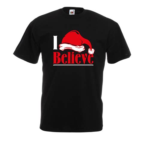 T Shirt I Believe In Santa Claus Christmas Quote Xmas Shirt 1281