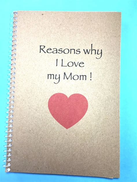 Items Similar To Reasons Why I Love My Mom Personalized Journal
