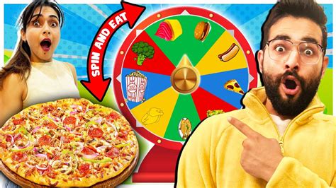 Spin The Wheel Food Challenge 😍 Eating Our Favorite Food Youtube
