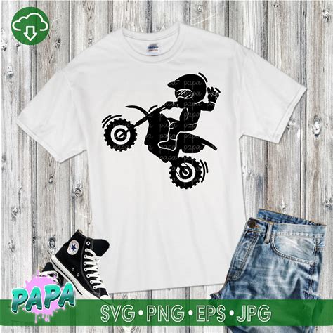 Instant Download Biker Kid Motorcycle Svg Little Biker Png Etsy