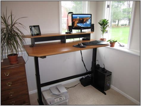 Motorized Adjustable Standing Desk Desk Home Design