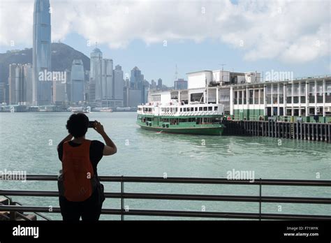 Tourist Hong Kong Star Ferry Stock Photo Alamy