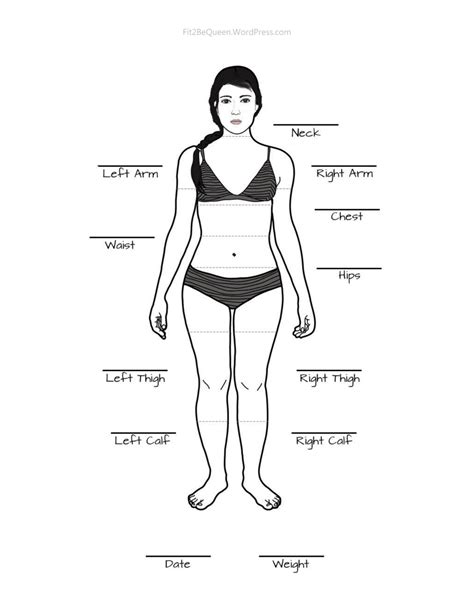Female Body Measurement Chart Download Printable Pdf Templateroller
