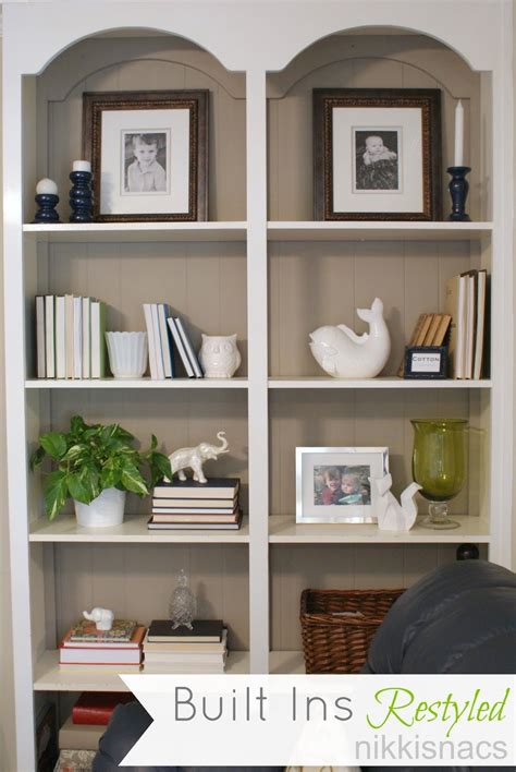 The most common black book shelf material is wood. Shelf Styling nikkisnacs Living Room Pinterest | Shelf ...