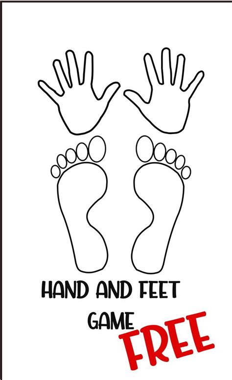 Hand And Feet Game Printable