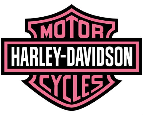 Pink Harley Davidson Bar And Shield Logo Svg Etsy