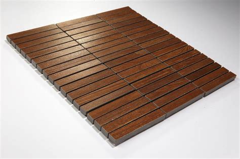 Welche abriebgruppen bei fliesen es gibt, erfahren sie hier. Feinsteinzeug Mosaik - WOOD Holzoptik braun 1,5x10 - 30x30 ...