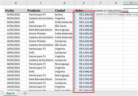 Cómo Sumar Valores Entre Dos Fechas En Excel Ninja Del Excel