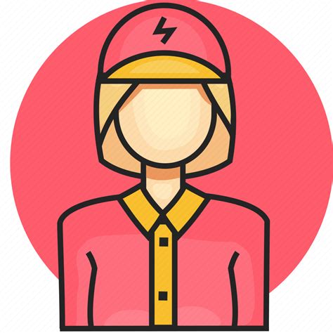 Avatar Electrician Job Profession Woman Icon Download On Iconfinder