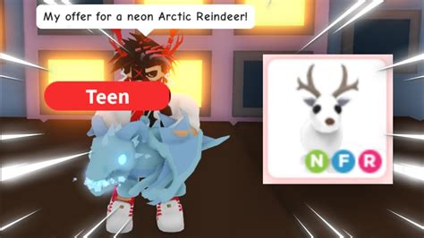 My Offer For Neon Arctic Reindeer Adopt Me Youtube