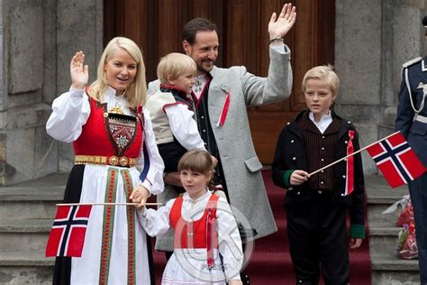 Crown Prince Haakon And Crown Princess Mette Marit Of Norway With Their