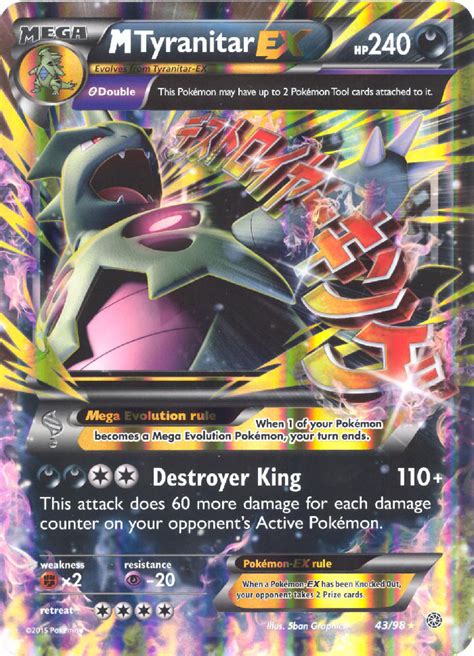 Buy pokemon cards online with the uk's best selection of pokemon cards for sale from sealed boxes to single cards! Pokemon Card - XY Ancient Origins 43/98 - MEGA M TYRANITAR ...